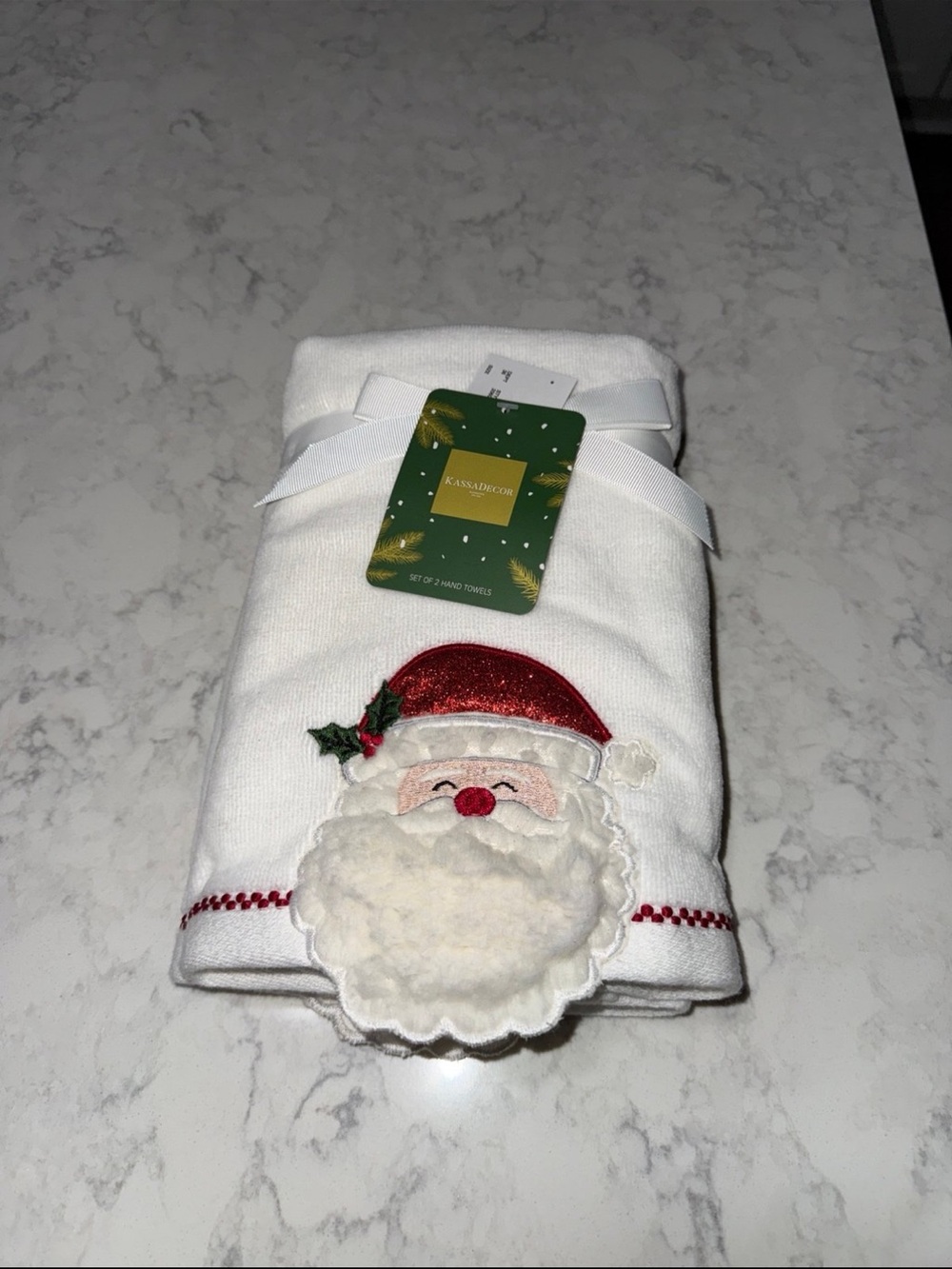 New KassaDecor Christmas Santa Hand Towels
